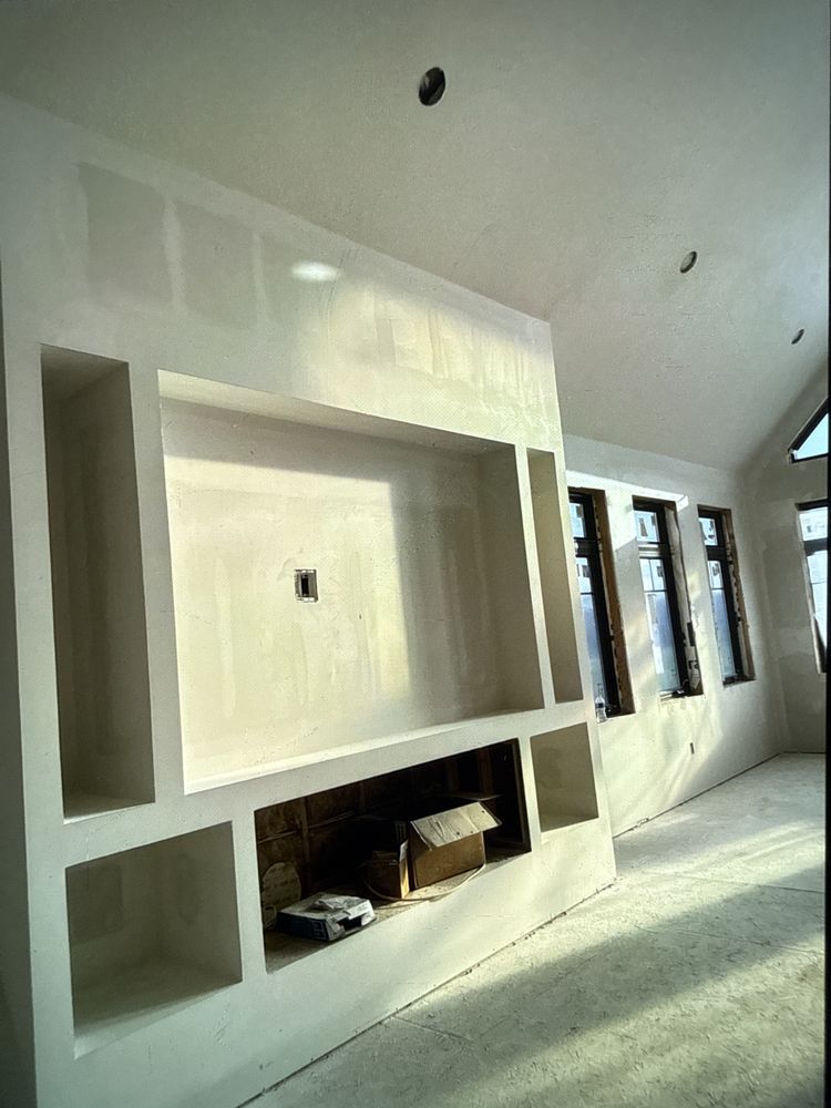Custom drywall built-ins