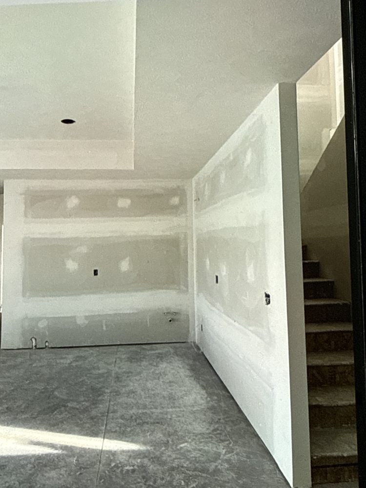 Drywall finishing — staircase